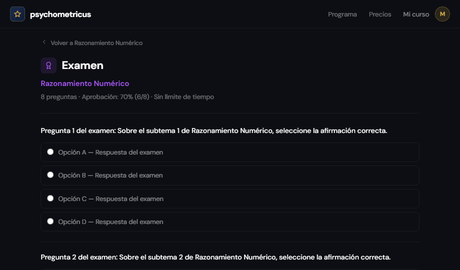 Examen del módulo